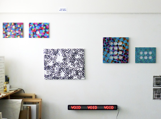 Philip Bradshaw, Installation view, Open Studio 2016